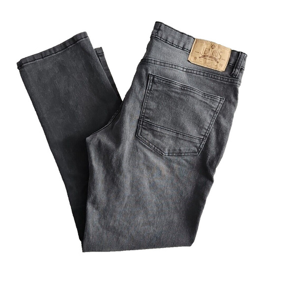 Jeanius Akademiks Jeans Men's Size 32x30 Black Straight Fit Quality Demin - Picture 11 of 16